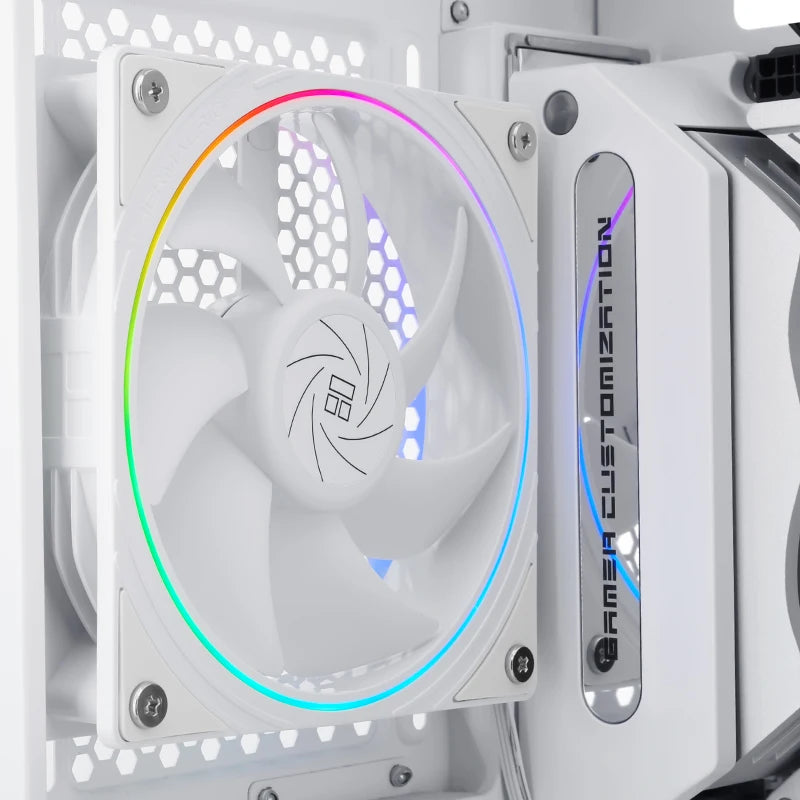 TL-S12 120Mm HALO Cooling Fan 5V 3PIN ARGB Fan Pc Gamer 360° Exquisite Light Effect Computer Case Fan Ventilador
