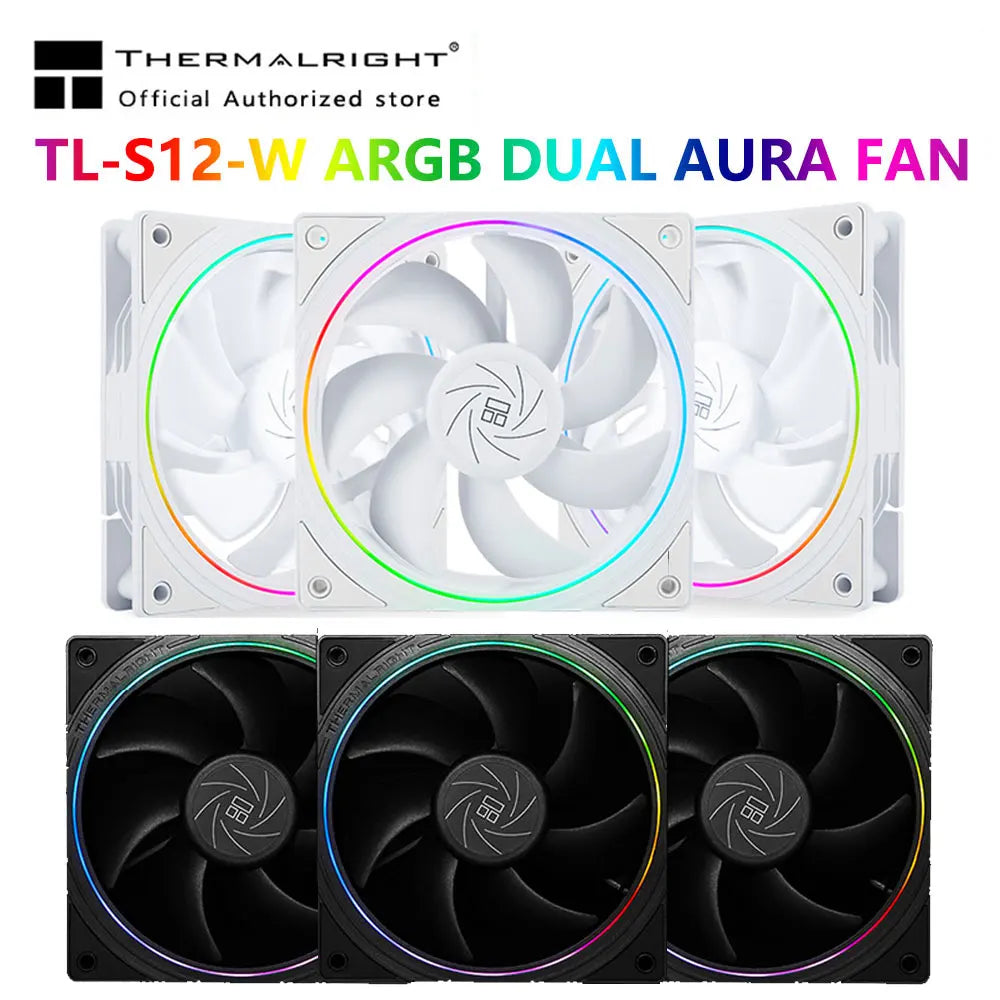 TL-S12 120Mm HALO Cooling Fan 5V 3PIN ARGB Fan Pc Gamer 360° Exquisite Light Effect Computer Case Fan Ventilador